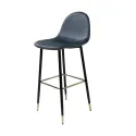 VELVET GREY VELVET STOOL