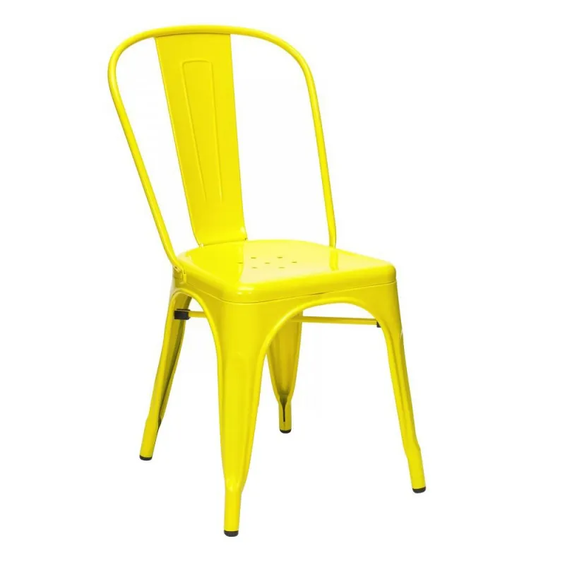 Silla tolix amarilla amarillo