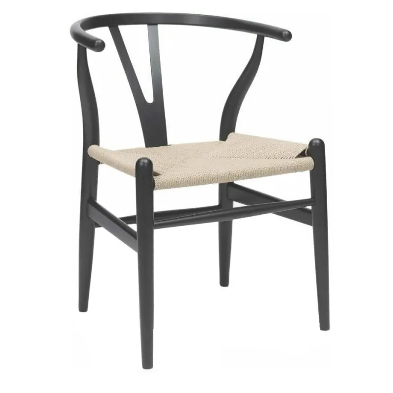 Silla Wishbone ch24 negra