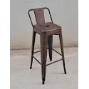 Taburete Tools  Respaldo  Rusty
