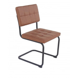 silla patine chair vintage hosteleria industrial piel metal